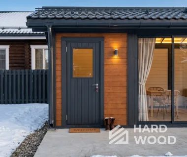 Беседка из дерева с окнами в пол №95 - фото 2262